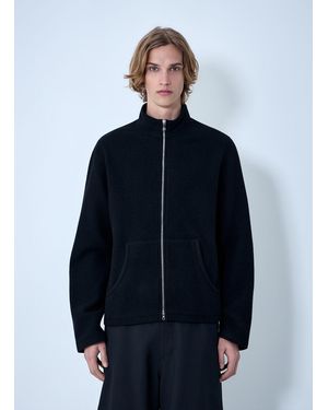 Rier Wool Zip-Up Jacket - Blue