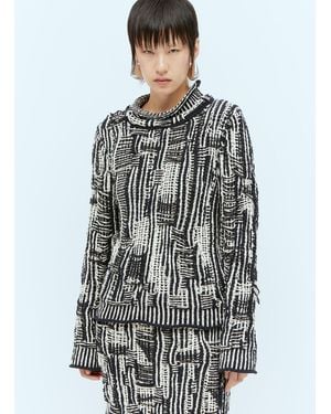 Bottega Veneta Intrecciato Cotton Jumper - Grey