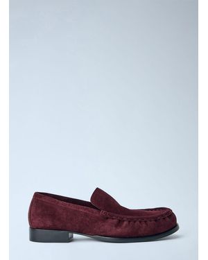 Dries Van Noten Suede Finish Loafers - White