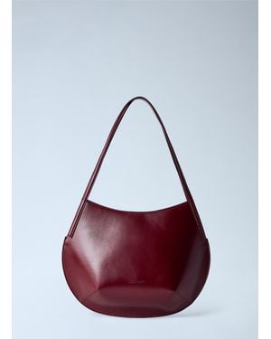 Jil Sander Kante Shoulder Bag - Red