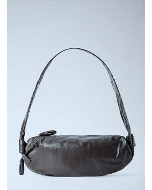 Lemaire Medium Soft Croissant Bag - Blue