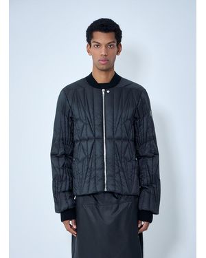 Moncler Rick Owens Geocamo Flight Bomber Jacket - Blue