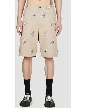 Junya Watanabe Roy Lichtenstein Shorts - Natural