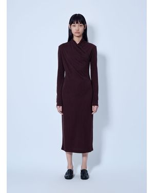 Max Mara Asymmetric Draped Dress - Blue