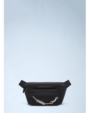 Palm Angels Logo Plate Belt Bag - Gray