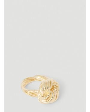 Bottega Veneta Twisted Knot Ring - Natural