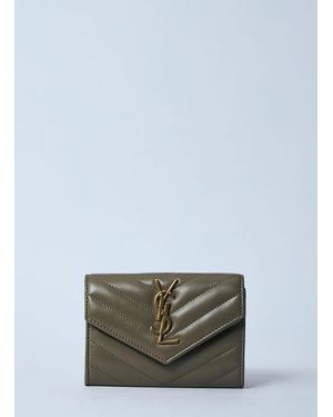 Saint Laurent Cassandre Wallet - Blue
