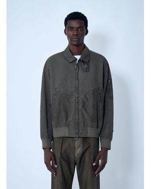 Massimo Osti Studio Garmet-Dyed Bomber Jacket - Grey