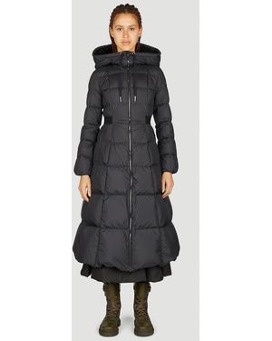 Moncler Faucon Long Down Coat - Black