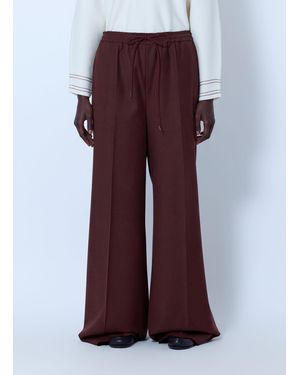 Max Mara Wide-Leg Drawstring Trousers - Purple