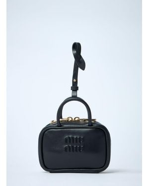 Miu Miu Micro Beau Leather Bag - Blue