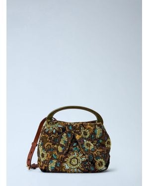 Dries Van Noten Crisp Metallic Crossbody Bag - Green