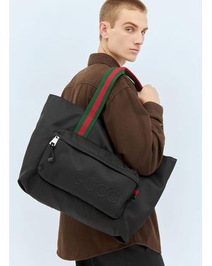 Gucci Nylon Tote Bag - Black