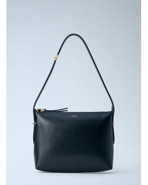 TOTEME Bevel Leather Wristlet Handbag - Blue