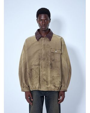 Ssstein Sulfur Dyed Oxford Vintage Jacket - Natural