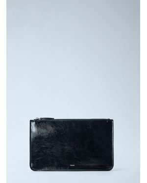 TOTEME Threefold Naplack Clutch Bag - Blue