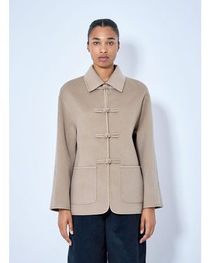 Rohe Double-Faced Wool Pankou Closure Jacket - Natural