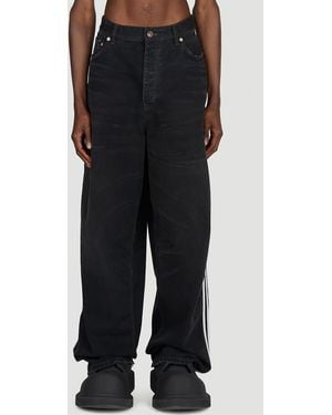 BALENCIAGA X ADIDAS Baggy Jeans - Black