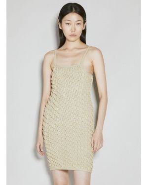 Isa Boulder Sleeveless Cereal Knit Dress - Natural