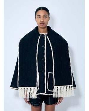 TOTEME Embroidered Scarf Jacket - Blue