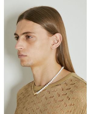 ALAN CROCETTI Maxi Mix Unity Curb Chain Necklace - Natural