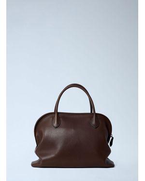 The Row Agnes Handbag - Brown