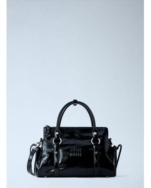 Miu Miu Patent Leather Handbag - Black