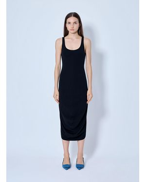 Jacquemus La Regata Draped Midi Dress - Blue