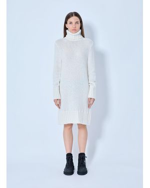 Moncler Turtleneck Knit Dress - Blue