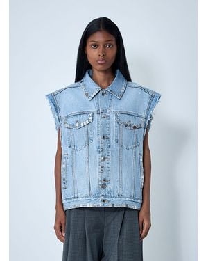 Alexander Wang Distressed Denim Vest - Blue