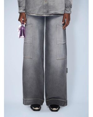 Off-White c/o Virgil Abloh Denim Toybox Cargo Trousers - Grey