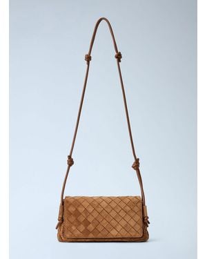 Bottega Veneta Notturno Shoulder Bag - Blue