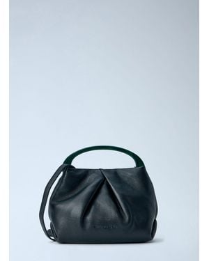 Dries Van Noten Structured Leather Handbag - Blue