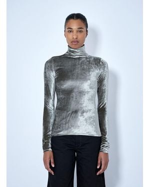 Lemaire Fitted High Neck Top - Gray