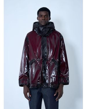 Stone Island Hooded Uneven Ripstop Prismatic Parka Jacket - Blue