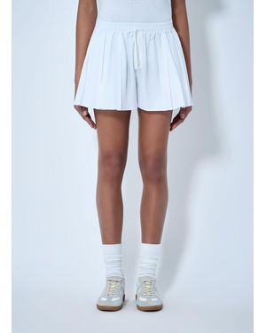 Lacoste Pleated Skort With Elasticated Waistband - White