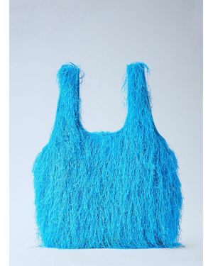 Dries Van Noten Marche Medium Tote Bag - Blue
