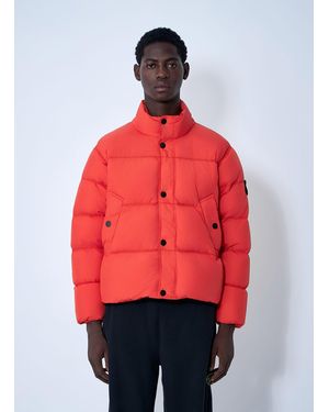 Stone Island Crinkles Reps Ny Bomber Jacket - Red