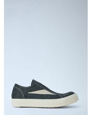 Rick Owens Laceless Vintage Trainers - Blue