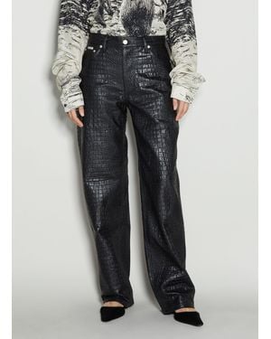 Eytys Benz Croco Trousers - Black