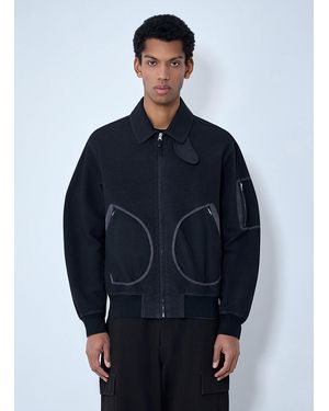 Massimo Osti Studio Zip-Up Bomber Jacket - Blue