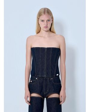 Jean Paul Gaultier Denim Corset - Blue