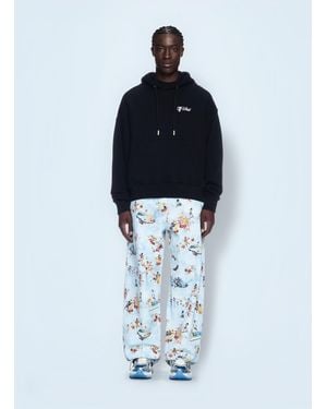 Off-White c/o Virgil Abloh Script Hooded Sweatshirt - Blue