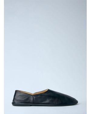 The Row Canal Slip On Flats - Black