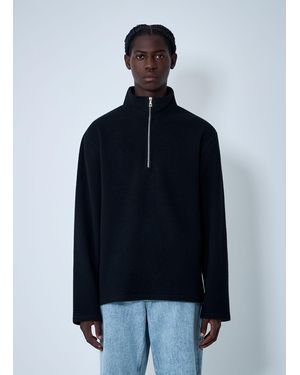 Rier Zip-Up Fleece Sweatshirt - Blue