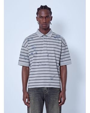 Vetements Scribbled Polo - Blue