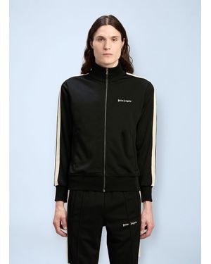 Palm Angels Logo Motif Track Jacket - Black