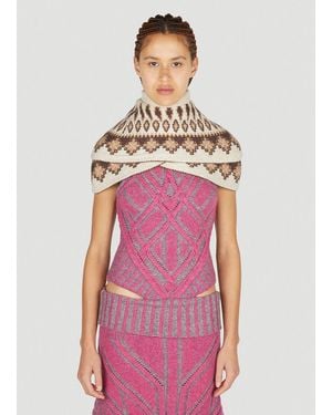 PAOLINA RUSSO Warrior Poncho - Pink