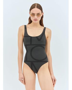 TOTEME Monogram Swimsuit - Black