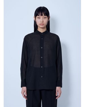 Issey Miyake Sheer Wool Shirt - Blue